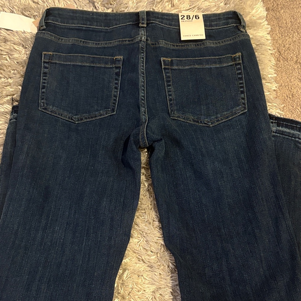 NWT Vince Camuto size 6 skinny jeans with detailed cuffs - Picture 7 of 9